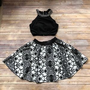 Homecoming Dress 2 Piece Mini Dress